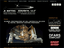 Tablet Screenshot of ametalsource.com